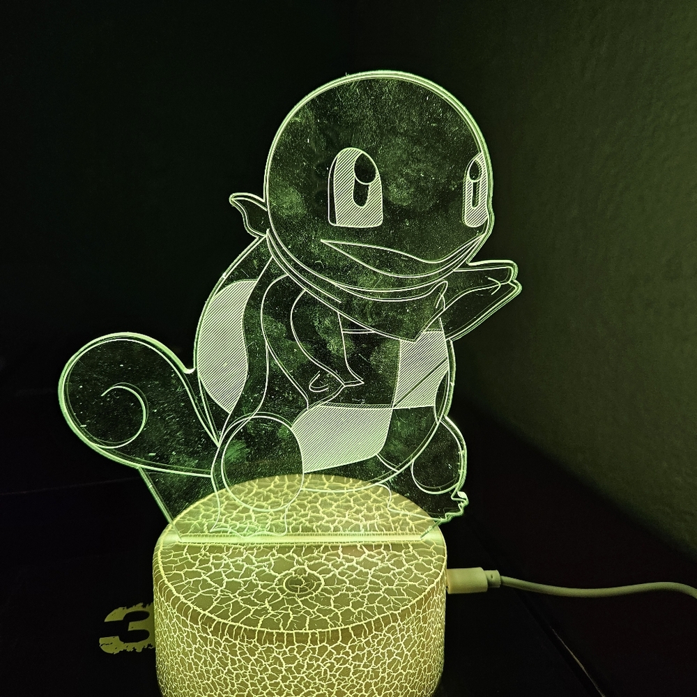 3D Illusion LED Night Light - Red - Picture 7 of 13